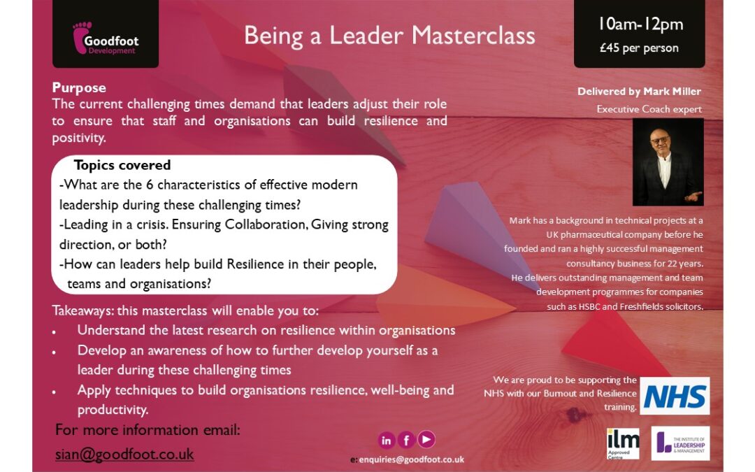 Being a Leader Masterclass